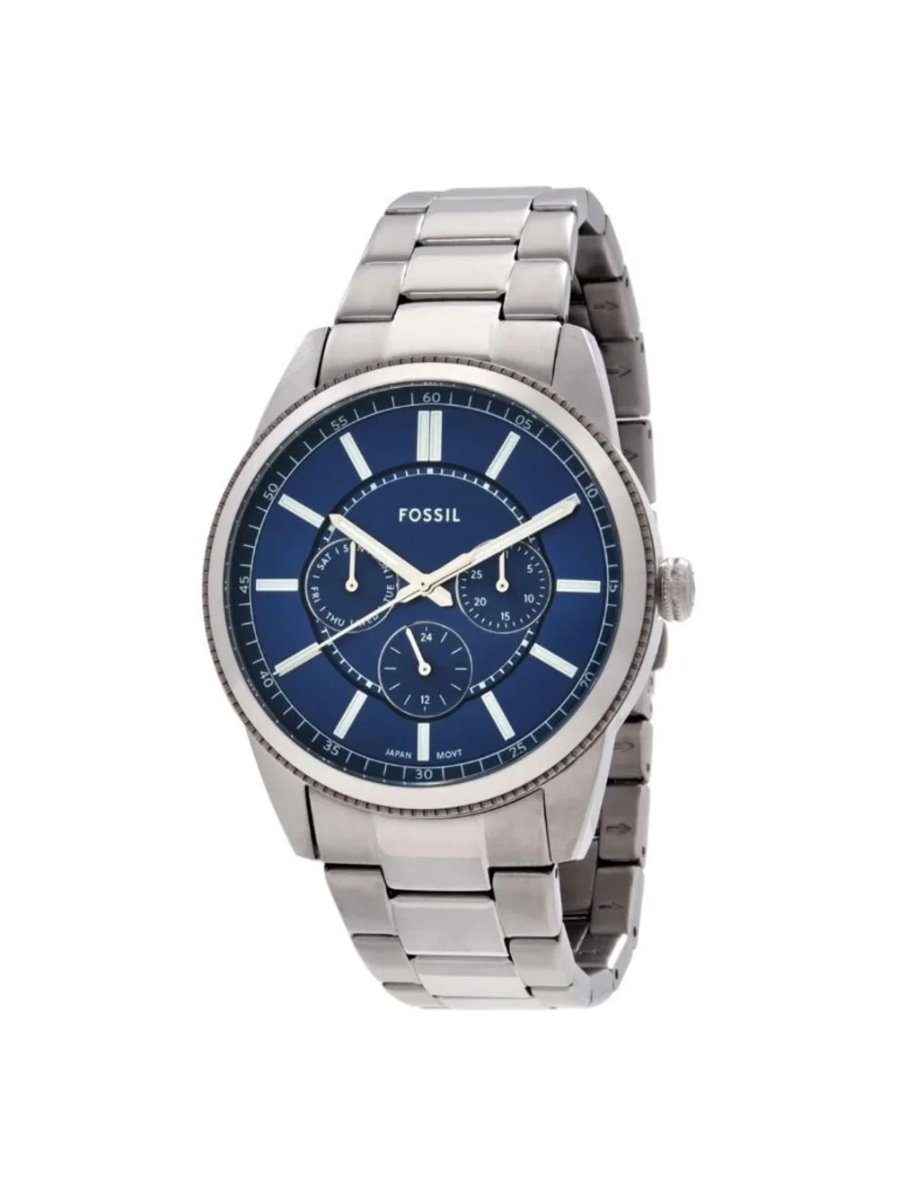 NWT Fossil Pearson Multifunction Quartz Blue Dial Men's Watch